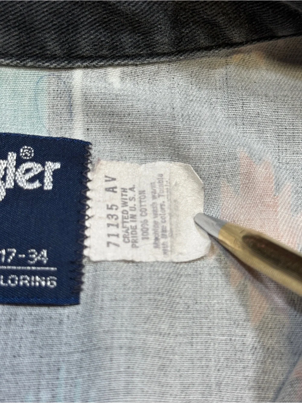 Wrangler western wear men’s shirt vintage 90s